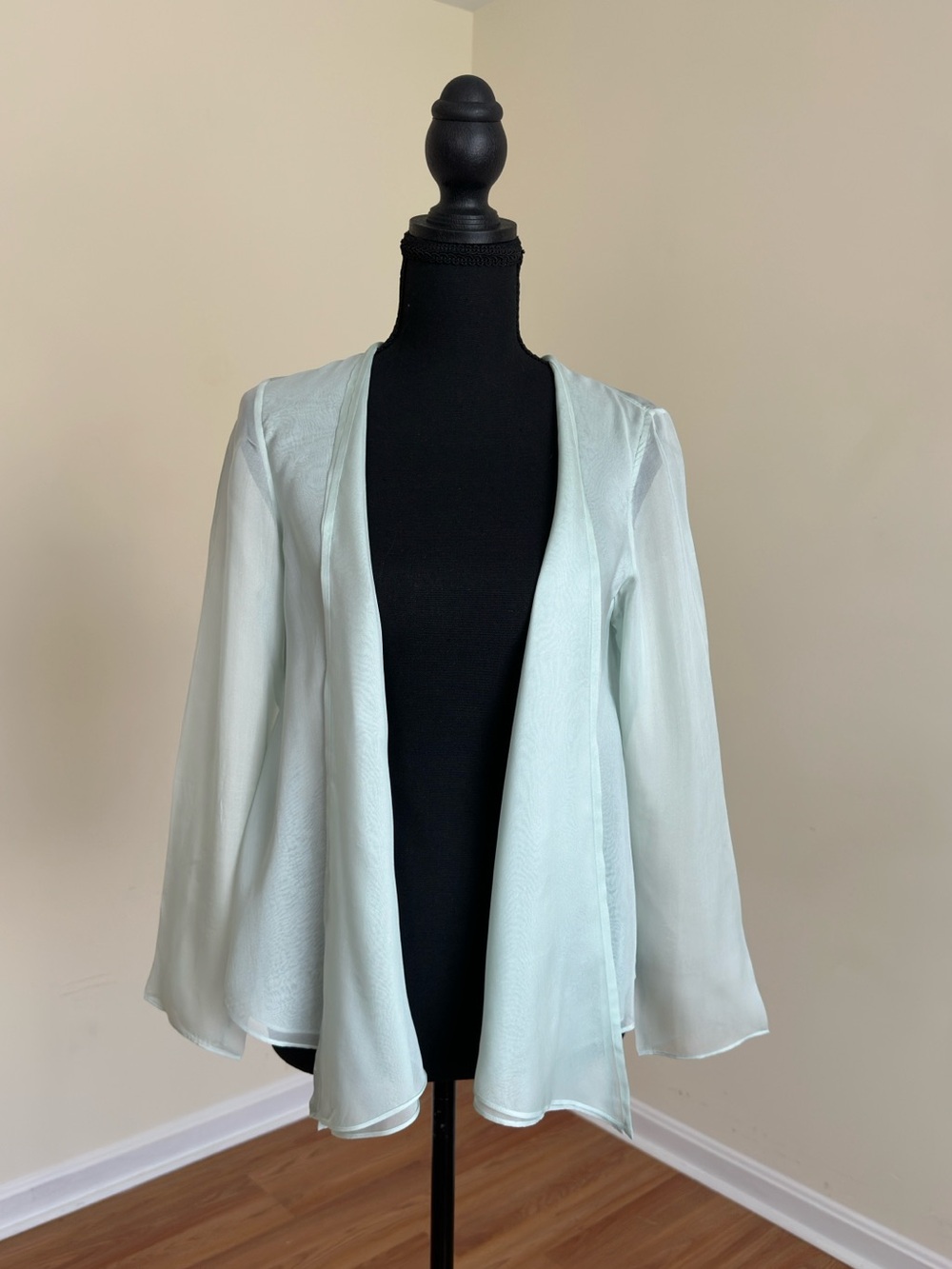 EILEEN FISHER Petite Silk Open Front Cardigan Blazer Medium